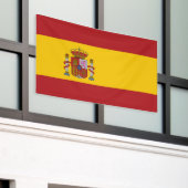 スペインの旗 横断幕 (ビルの外側)