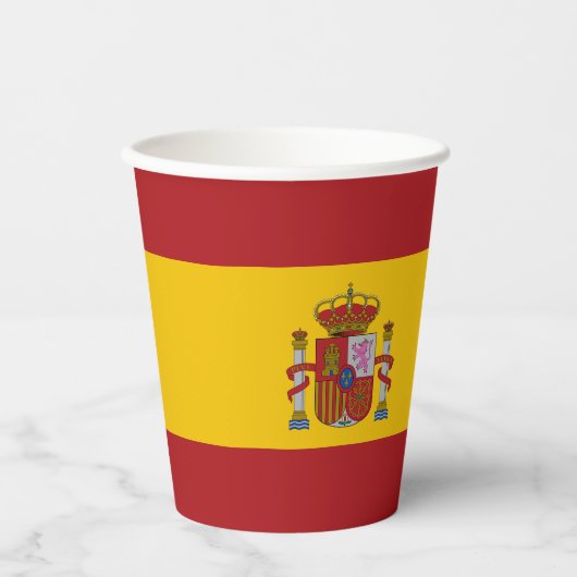 スペインの旗 紙コップ (正面)