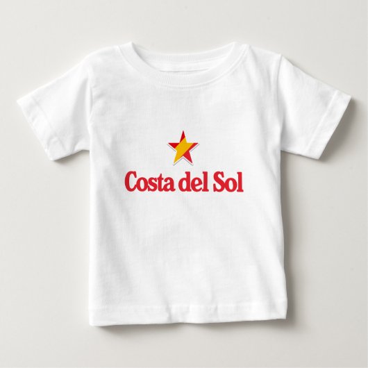 スペインの星々 - コスタ・デル・ソル ベビーTシャツ (正面)