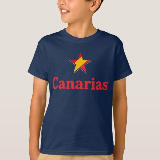 スペインの星 - カナリア諸島 Tシャツ (正面)