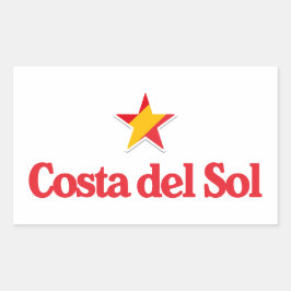 スペインの星 コスタデルソル 長方形シール