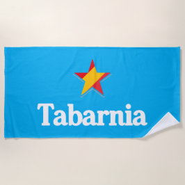 スペインの星 - タバルニア ビーチタオル