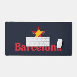 スペインの星 - バルセロナ デスクマット