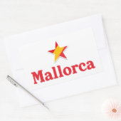 スペインの星 - マヨルカ島 長方形シール (封筒)