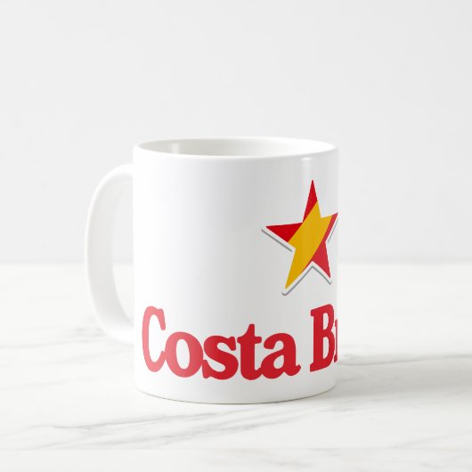 スペインの星 – Costa Brava コーヒーマグカップ (正面左)