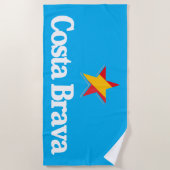 スペインの星 – Costa Brava ビーチタオル (正面)