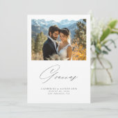 スペインの書エレガントの結婚跡 サンキューカード (スタンド正面)