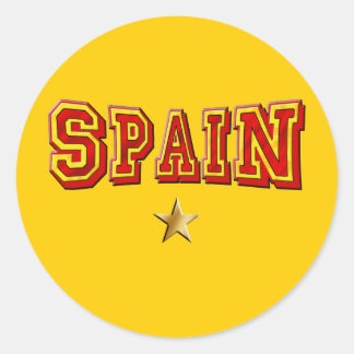スペインの最低ランクのロゴ ラウンドシール