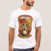 スペインの永遠のライオンの躍進、スペインの伝統ギフト Tシャツ (正面)