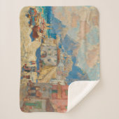 スペインの沿岸町(ヴィンテージスペインの景観) シェルパブランケット (正面)