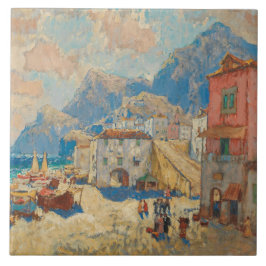 スペインの沿岸町(ヴィンテージスペインの景観) タイル