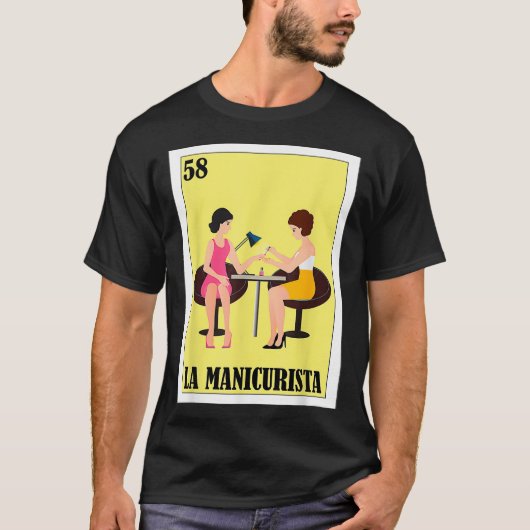 スペインの爪、 ネイルテックギフト – メキシコ宝くじLa Tシャツ (正面)