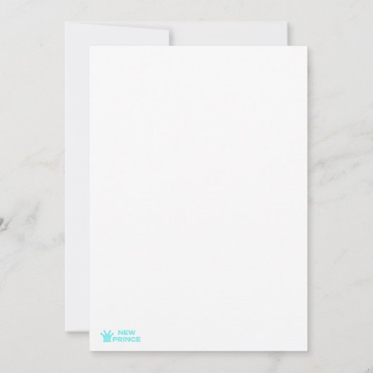 スペインの男の赤ちゃん誕生発表 案内状 (裏面)