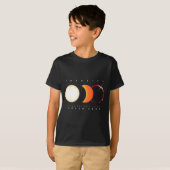スペインの皆既日食アート Tシャツ (正面フル)