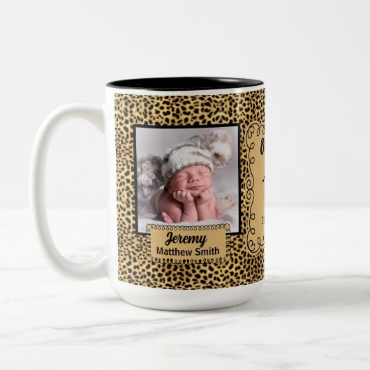 スペインの祖母|ベビーチーター写真マグ ツートーンマグカップ (左)