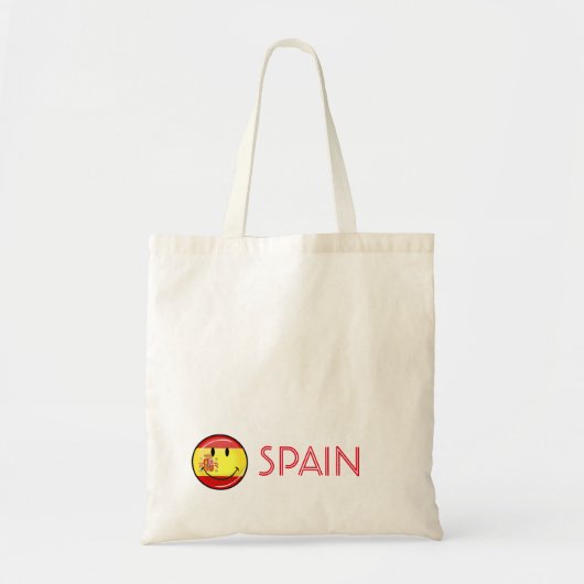 スペインの笑顔の国旗 トートバッグ (正面)