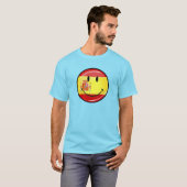 スペインの笑顔の国旗 Tシャツ (正面フル)