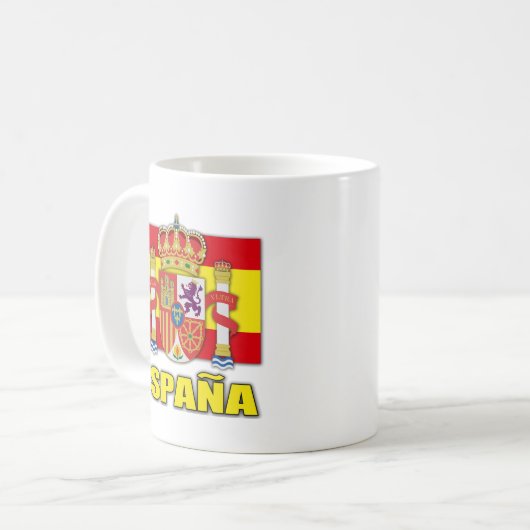 スペインの紋章付き外衣 コーヒーマグカップ (正面左)