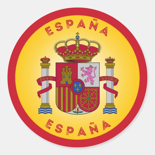 スペインの紋章 ラウンドシール (正面)