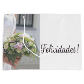 スペインの結婚おめでとう抱き枕 ラージペーパーバッグ (正面)