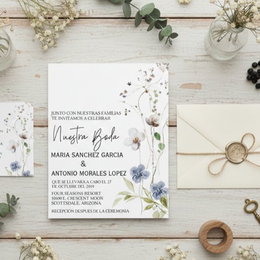 スペインの結婚クリスマスの花 チラシ