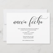 スペインの結婚式延期のお知らせ 招待状 (正面)