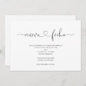 スペインの結婚式延期のお知らせ 招待状 (正面/裏面)