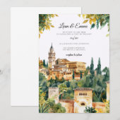 スペインの結婚式招待状 招待状 (正面/裏面)