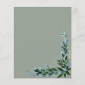 スペインの結婚式　私たちの結婚式　出欠確認　ユーカリ (裏面)