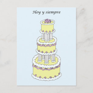 スペインの結婚祝 ポストカード