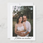 スペインの結婚鮮やかフローラ婚約パーティ 招待状 (裏面)