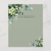 スペインの結婚NUESTRA BODA EUCALYPTUSグリーンリー (裏面)