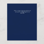 スペインの結婚NUESTRA BODA EUCALYPTUSグリーンリー チラシ (裏面)