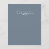 スペインの結婚NUESTRA BODA EUCALYPTUSグリーンリー チラシ (裏面)