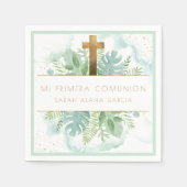 スペインの緑の男の子/女の子の最初の共産緑 スタンダードカクテルナプキン (正面)