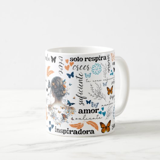 スペインの肯定マやる気を起こさせるグ コーヒーマグカップ (正面右)