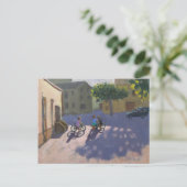 スペインの自転車を持つ3人の子供 ポストカード (スタンド正面)