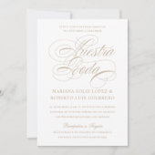 スペインの言語ヌエストラ・ボダ・タ結婚ン 招待状 (正面)