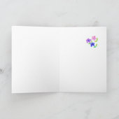 スペインの誕生日カード – フラワーパワー カード (内部)