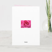 スペインの誕生日ピンクの花束 カード (裏面)