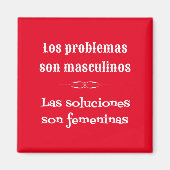 スペインの語学の文法引用文赤 マグネット (正面)