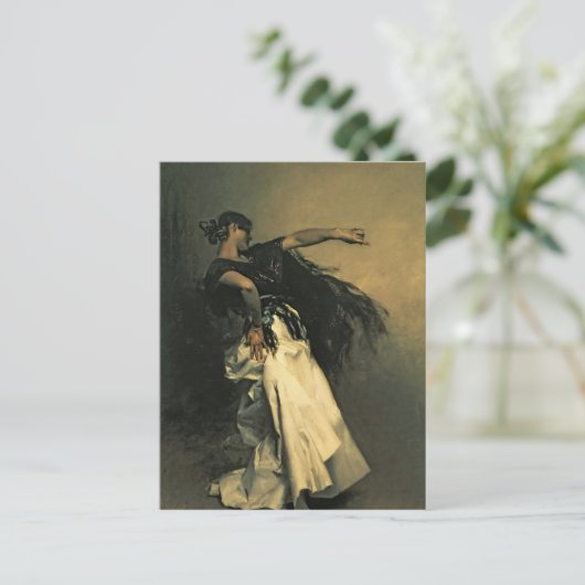 『スペインの踊り手』、「エル・ハレオ」のための習作、1882年 ポストカード (スタンド正面)