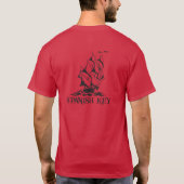 スペインの鍵Tシャツ – ブラックロゴ Tシャツ (裏面)
