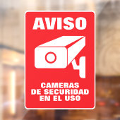 スペインの防犯カメラ警告のポスター ウィンドウサイン (シート2)
