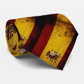 スペインの黒くグランジな旗 ネクタイ (ロール)