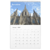 スペインの12カ月の教会 カレンダー (1月 2027)