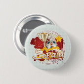 スペインの2010年のワールドカップ 缶バッジ (正面&裏面)