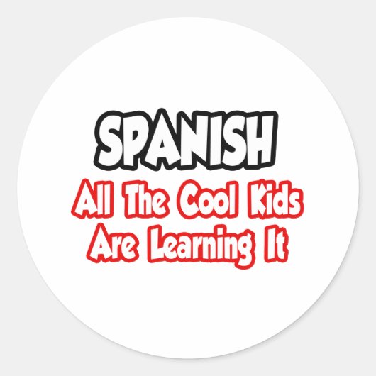 スペインの...すべてのクール子供 ラウンドシール (正面)