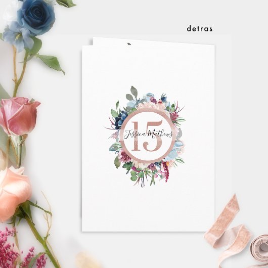 スペインの,エレガントバラ金ゴールド折り畳みキンセアニラ 招待状