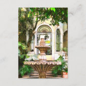 スペインの、ハシエンダとホワイトドーヴ・メキシコ結婚ニア エンクロージャーカード (裏面)